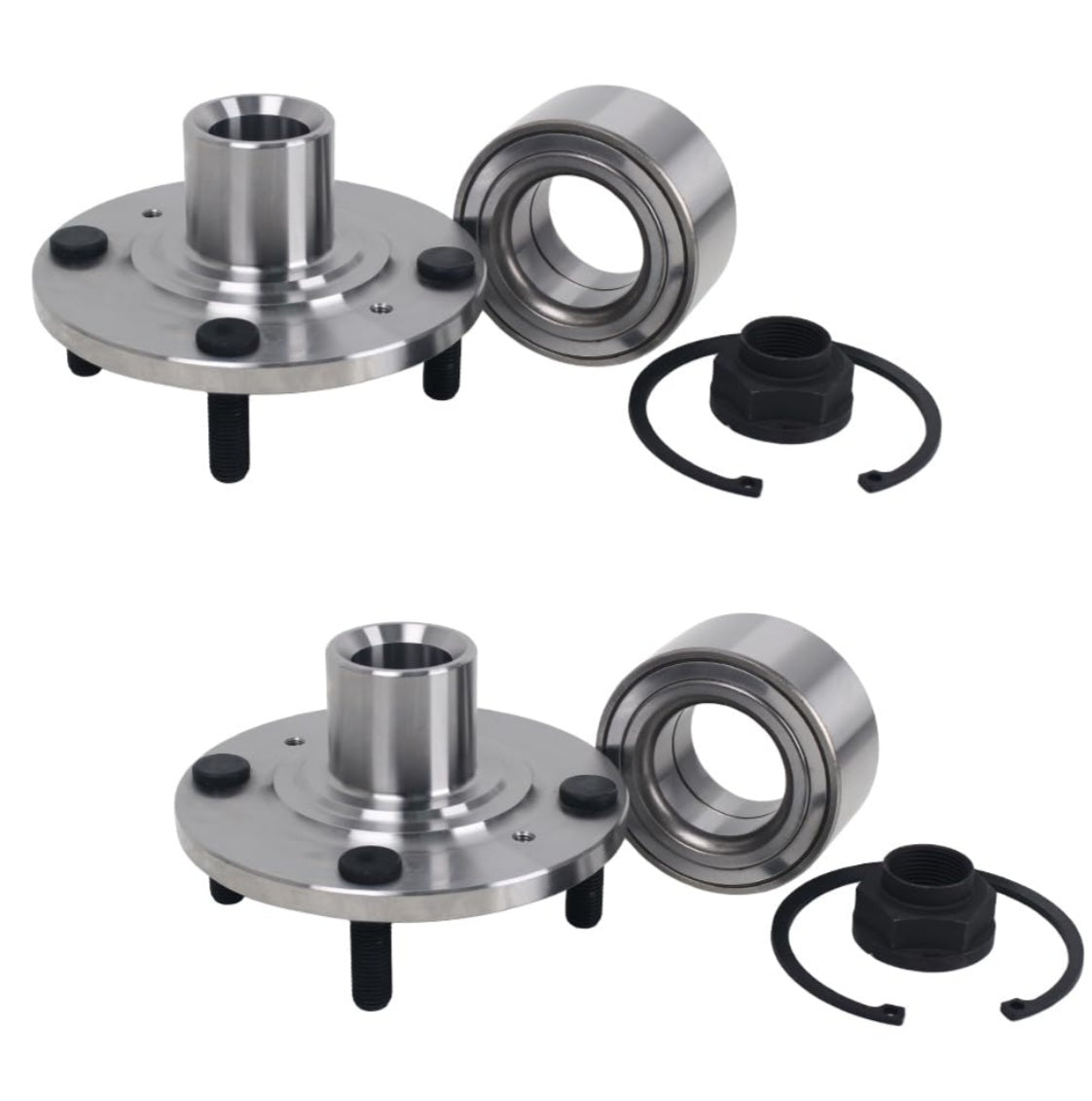 Autoround Pair Front Wheel Hub and Bearing Assembly BR930591K Replacement for Honda Accord 2.3L 1998 1999 2000 2001 2002