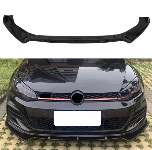 MUTUSAISI Front Bumper Lip Spoiler Splitter Fit for Compatible with Volkswagen VW Golf GTI/Golf R/R-line MK7 7.5 2015-2021 Air Chin Body Kit Accessories